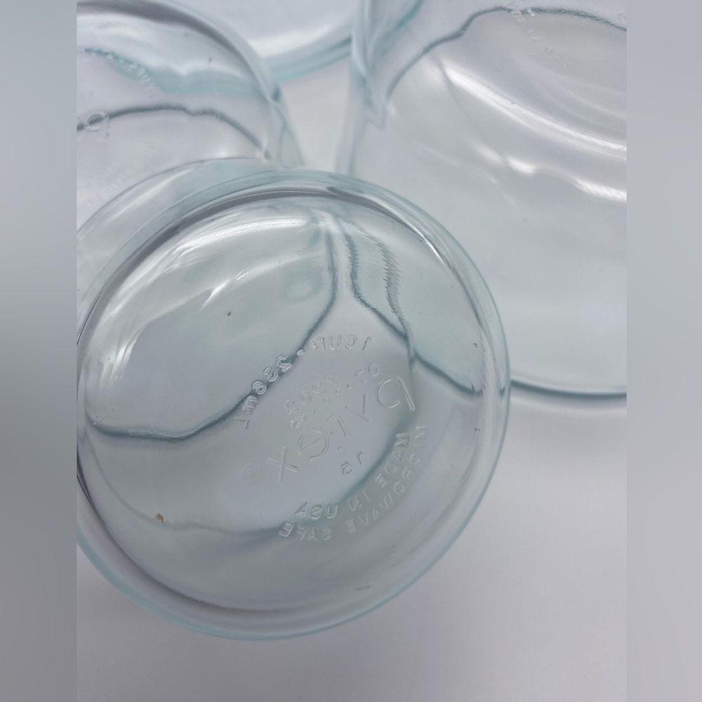 Set of 4 Pyrex Nesting Bowls Blue Tinted - Picture 9 of 10